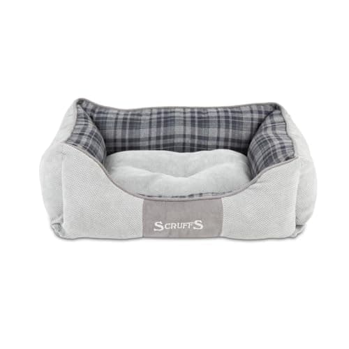 Image of Scruffs Highland Small Dog or Cat Box Bed (S), 50 x 40cm, Grey