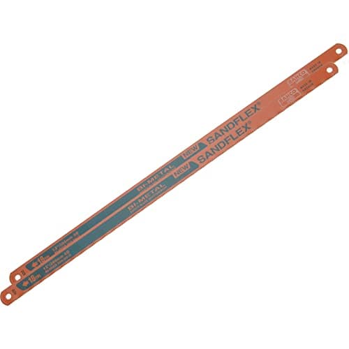 Image of Bahco 3906-300-18-2P 18 TPI "Sand Flex" Bi-Metal Hand Hacksaw Blade, Orange, 300 mm, Set of 2 Piece