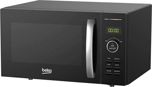 Image of Beko Solo Microwave MOF25310B | Black | Large 25L Capacity | 900W Power | Auto Defrost | Auto Cook Menus