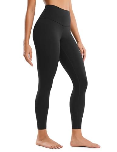 Image of CRZ YOGA Women's Butterluxe Yoga Leggings 25'' - High Waisted Workout Gym Leggings Buttery Soft Yoga Pants Black 10