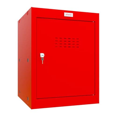 Image of Phoenix CL0544RRK Size 2 Red Cube Locker with Key Lock