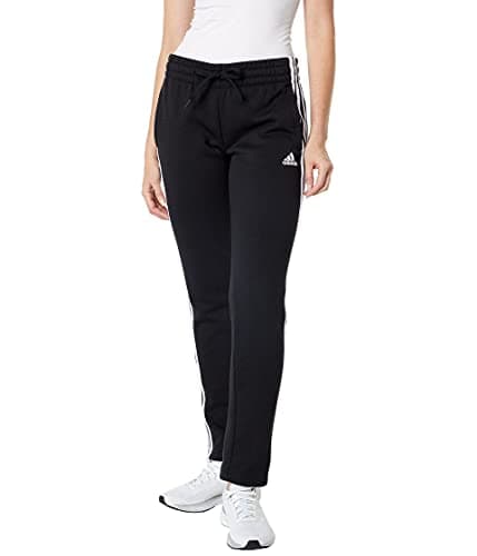 Image of adidas Women's Standard Essentials Warm-Up Slim Tapered 3-Stripes Tracksuit Bottoms, Black, X-Small