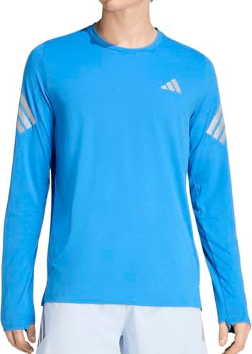 Image of adidas Men's ADI365 Running Iconic Long Sleeve, ray Blue, L