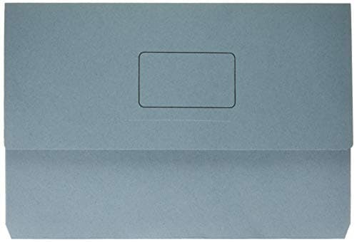 Image of Whitebox 220gsm Foolscap Document Wallet - Blue Pack of 50