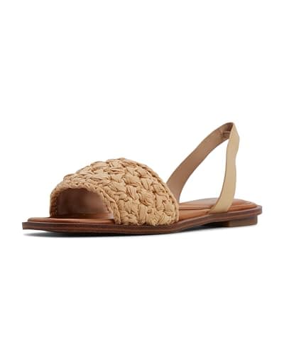 Image of Aldo Women's Solena Flat Sandal, Natural, 5 UK