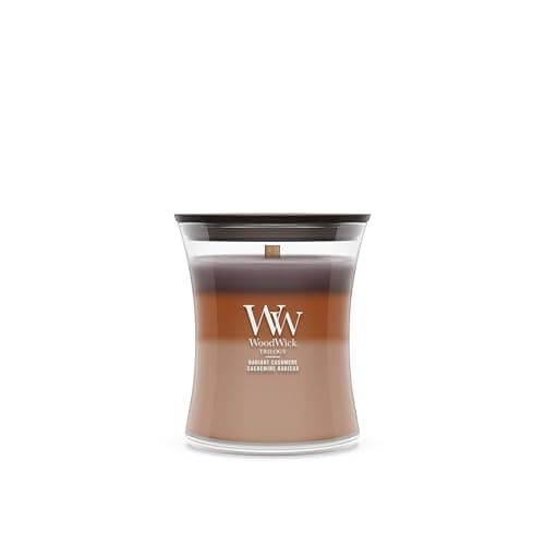 Image of WoodWick Scented Candle| Medium Hourglass Candle | Radiant Cashmere | Perfect Gifts for Women