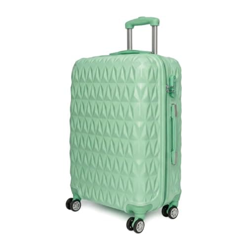 Image of CMY Suitcase 28 Inch Large Hard Shell Luggage Lightweight ABS 4 Dual Spinner Wheels Business Trip Trolley Case Suitcases Hold Check in Luggage 3 Digit Combination Lock (Green, 28 inches)
