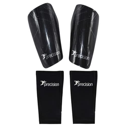 Image of Precision Unisex's Pro Matrix Shinguards, Black/Chrome, Large