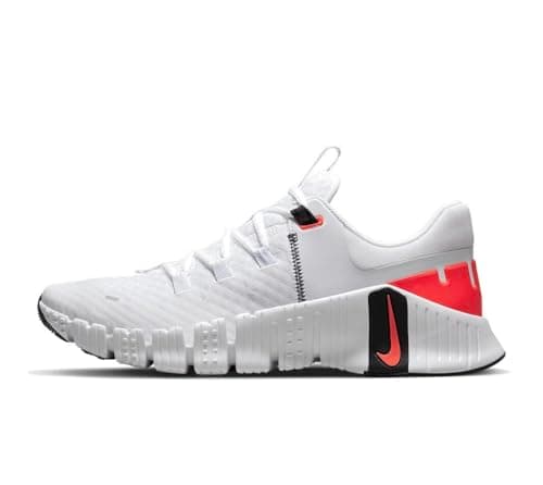 Image of NIKE Free Metcon 5 Men's Trainers DV3949 (White/Bright Crimson/Black 100) UK 12 (EU 47.5)