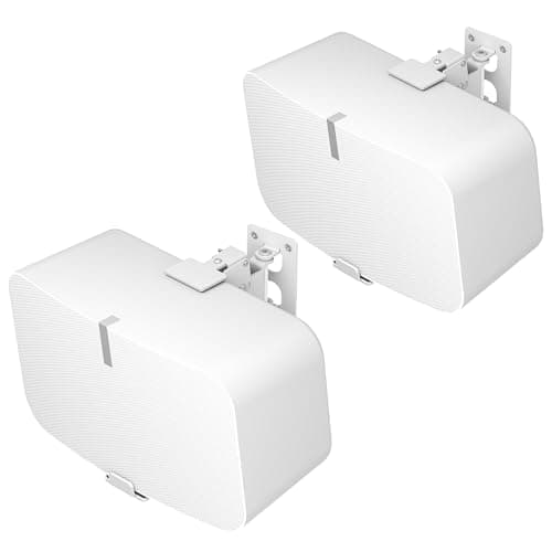 Image of ComVome Heavy Duty Speaker Wall Mounts for Sonos 5 Mount & Sonos Play 5 Mount - Tilt & Swivel Speaker Mounts for Sonos Play 5 Gen 2 Wall Mounting Bracket, 1Pair