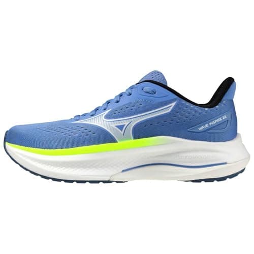 Image of Mizuno Wave Inspire 22 Women's Running Shoes, Ultramarine/White/Lightning Yellow - 6 UK