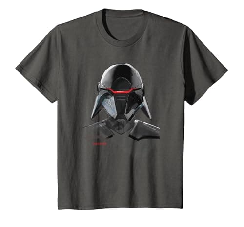 Image of Star Wars Jedi Fallen Order Inquisitor Bust T-Shirt, Youth, Asphalt Grey, Large
