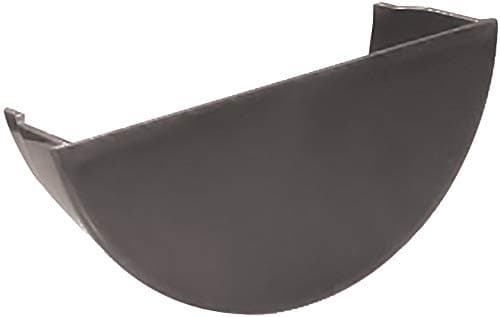 Image of FloPlast RE2A Half-Round Gutter Internal Stop End 112mm Anthracite Grey