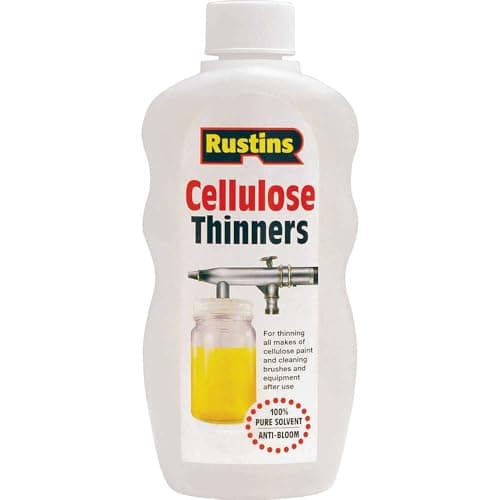 Image of Rustins Cellulose Thinners 300ml- Professional Solvent for Cellulose Paints and Lacquers; Cleans Brushes, Spray Guns and Equipment; Fast-Evaporating Formula in Various Sizes