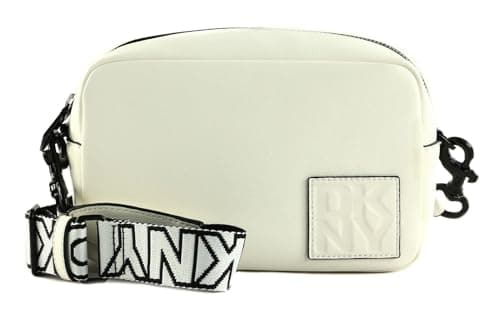 Image of DKNY Kenza Camera Bag, Women's Camera Bag, Optic White/Black,