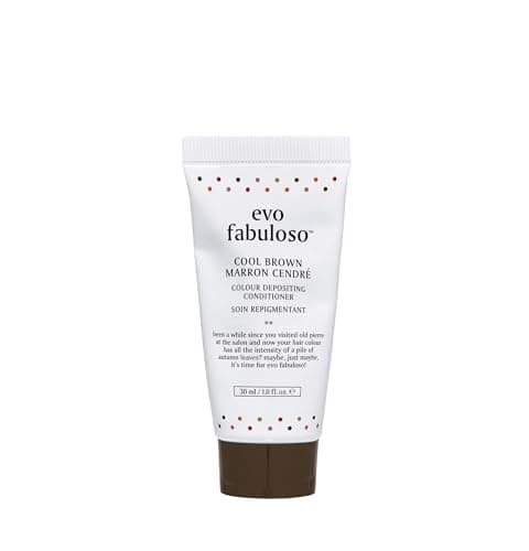 Image of Evo Fabuloso Cool Brown Colour Depositing Conditioner for Dry & Coloured Hair - Toning Treatment to Refresh & Nourish - 30 mL, Travel Size