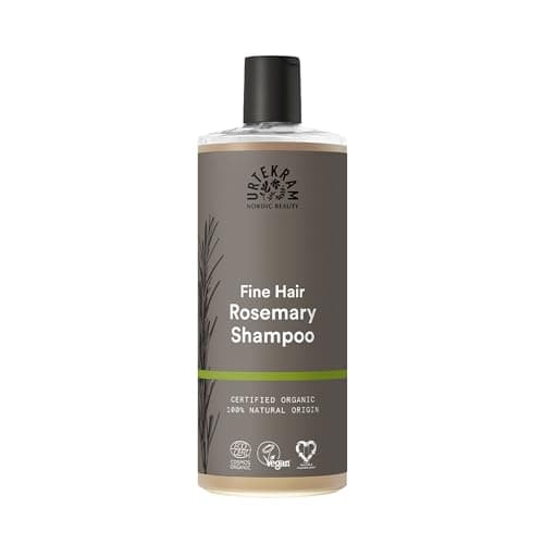 Image of Urtekram Rosemary Shampoo for Fine Hair - Certified Organic Shampoo Vegan, Nourishing and Strengthening Formula, Aloe Vera & Glycerine for Healthy Hair & Volume, 500 ml (Pack of 1)