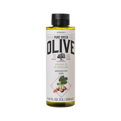 Image of Korres | Olive Fig Moisturizing Shower Gel For Supple Skin | With Extra Olive Oil - Vegan | 250mL