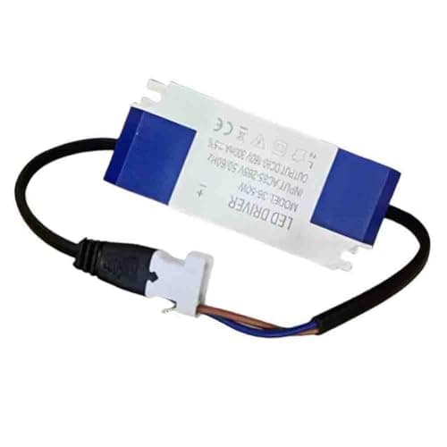 Image of Lagomloot LED Driver Constant Current, 36-50W Power Supply Adapter AC85-265V to DC90-160V 300mA for Ceiling Panel Projector Lights, White