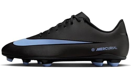 Image of Nike Men's Vapor 16 Club Fg/Mg Football Shoe, Black/Ice Blue, 12