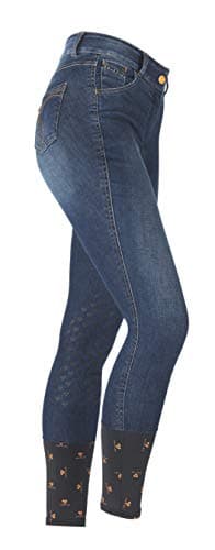 Image of Shires Aubrion Putney Denim Ladies Breeches in Dark Blue 34", Dark Bluee
