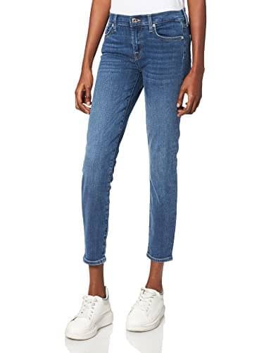 Image of Seven for all Mankind International SAGL Women's The Skinny Crop Bair Vintage Dusk Skinny Jeans Not Applicable, Blue (Bail Vintage Dusk 0ea), 18 (Manufacturer Size: 31)