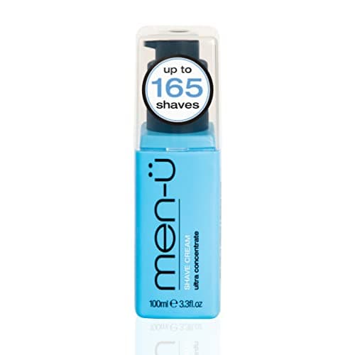 Image of men-ü High-performance Shave Cream, For men With Long Lasting/Ultra-Concentrate Formula with Tea Tree Oil/Lubricants & Moisturisers, 100 millilitres