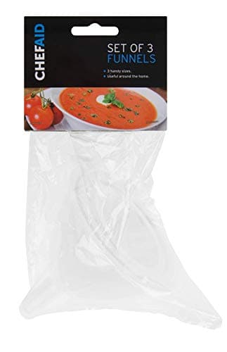 Image of Chef Aid Set of 3 Funnels, White, 10E01749