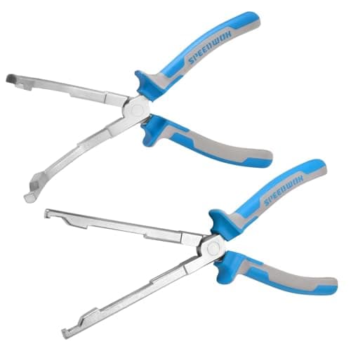 Image of SPEEDWOX 2 Pcs Glow Plug Pliers Straight Jaw and Angled Jaw Glow Plug Connector Remover Pliers Glow Plugs Socket Plier Removal Tool for Diesel Engines Repair, Auto Repair Tools with TPR Handle