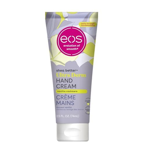 Image of eos Shea Better Hand Cream, Vanilla Cashmere, Natural Shea Butter, 24HR Hydration, 74 ml
