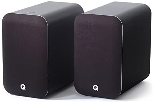 Image of Q ACOUSTICS M20 Speakers Wireless Bluetooth HD Music System Black - Tweeter 22mm, Mid Bass/Driver 125mm, Freq. Response 55Hz–22kHz, Crossover Freq. 2.4kHz - Powered Speakers