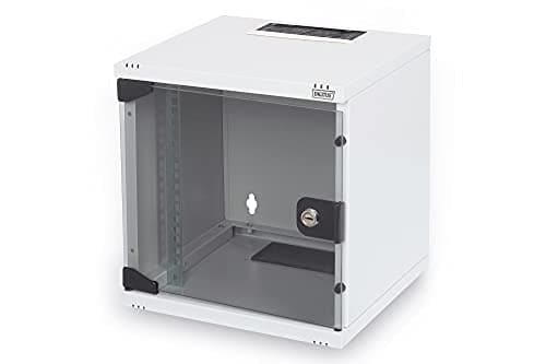 Image of DIGITUS Network cabinet 10 inch - 6 rack units - wall mounting - HxWxD 330x312x300mm - Loading capacity 30kg - Usable depth 250mm - Gray