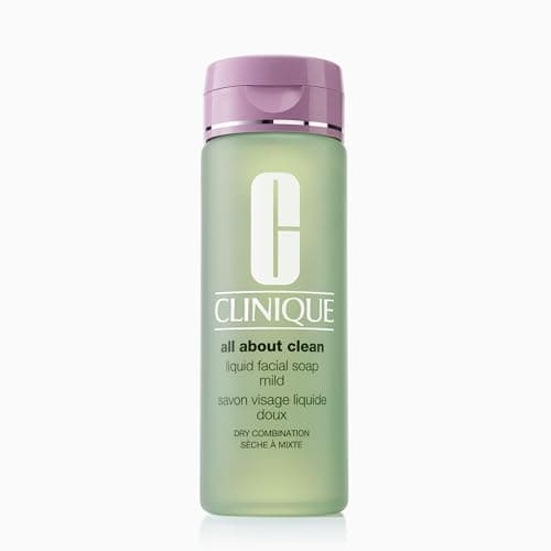 Image of Clinique All About Clean Liquid Facial Cleanser Soap, Mild For Dry Combination Skin Types