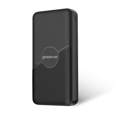 Image of Groov-e Power Bank 20000 - Portable Phone Charger Power Bank for Smartphone, Android, & iPhone - 20000mAh Power Bank Fast Charging - USB-A & USB-C Output, USB-C & Micro-USB Input - Pre-Charged