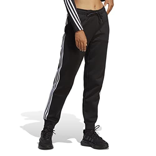 Image of adidas Womens Future Icons 3 Stripe Regular Tracksuit Bottom Black S