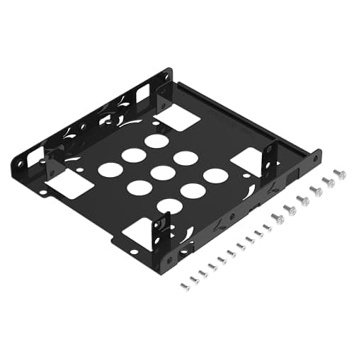 Image of SABRENT 2.5" HDD SSD to 3.5" mounting frame, Internal hard disk mounting kit adapter, removable frame bracket kit Compatible with all types of 2.5" hard drive / SSD, Screw pack included (BK-HDDH)