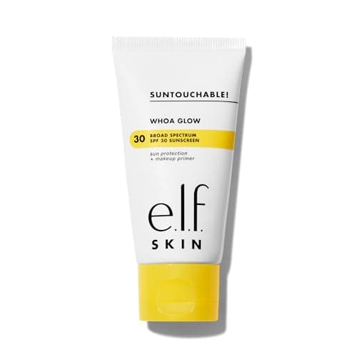 Image of e.l.f. SKIN Suntouchable Whoa Glow SPF 30, Sunscreen & Makeup Primer For A Glowy Finish, Made With Hyaluronic Acid, Vegan & Cruelty-Free, Packaging May Vary, Sunlight