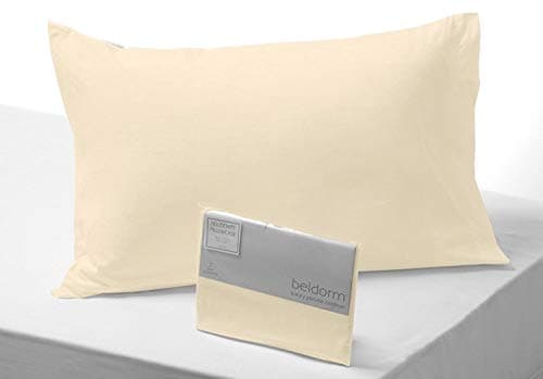 Image of Belledorm Cream Housewife Pillowcase - 200 Thread Count Percale