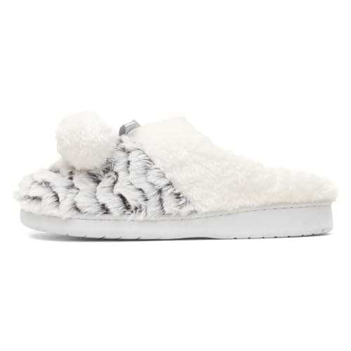 Image of The Slipper Company Women's Grey Faux Fur Mule - Size 5 UK - Grey