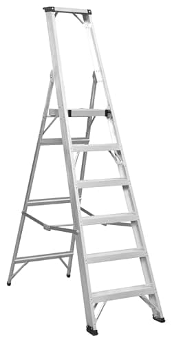 Image of Sealey Industrial Aluminium Step Ladder, 6-Tread, BS EN 131 - AXL6