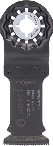 Image of Bosch Accessories 1x Starlock BIM Plunge Cut Blade AIZ 32 APB Wood and Metal (for Wood, Abrasive Wood Materials, Plastics, 50 x 32 mm, Accessories for Multi Tools)