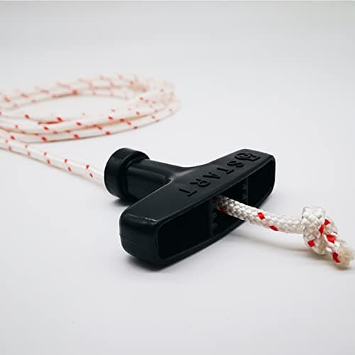 Image of ZLKSKER Recoil Starter Rope with Pull Start Handle, 2.4m / 5.0mm, Engine Starter Rope & Handle, Generator Lawn Mower Trimmer Chain Saw Pull Cord