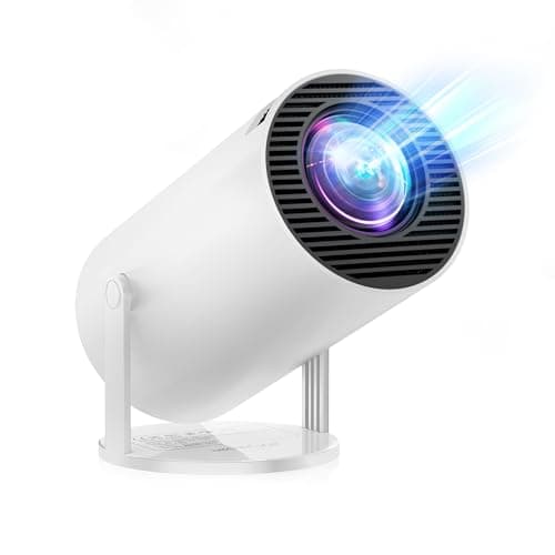 Image of [Built-in Apps & Android 11.0] Mini Projector Portable 20000 Lux Projector 4K Supported 180° Rotation & Auto Keystone, Outdoor Compatible with TV Stick/Windows/iOS/Android/HDMI/USB (1080P)