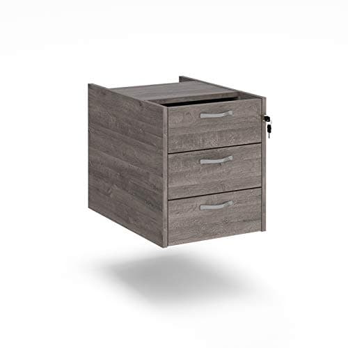 Image of Maestro 25 3 drawer fixed pedestal, Grey oak