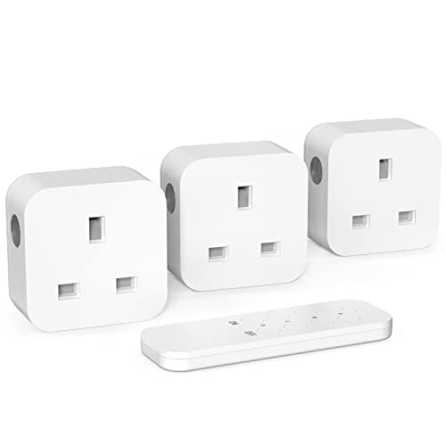 Image of Remote Control Plug Socket, Wireless Light Switch, 3 Pack Sockets and 1 Remote