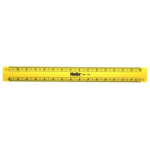 Image of Helix Engineers Scale Ruler,Yellow, 30cm