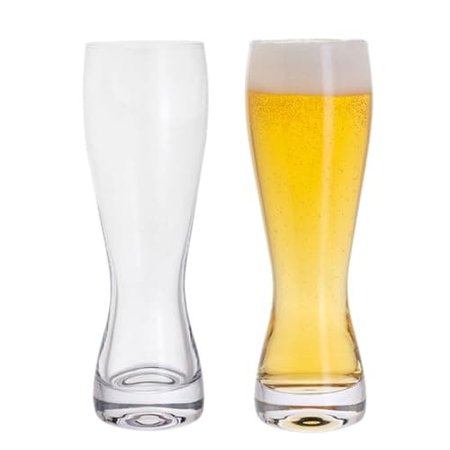 Image of Dartington Crystal Wine & Bar Beer Glasses, Set of 2 | Sleek Design and Stylish Details| 206mm | 390ml | Dishwasher Safe | Take Your Beer Drinking Experience to The Next Level