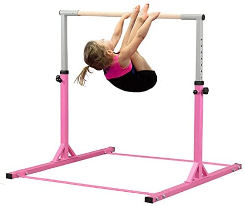 Image of Gymnastics Bar Kids Training Home Gym Adjustable Kip Horizontal Bars