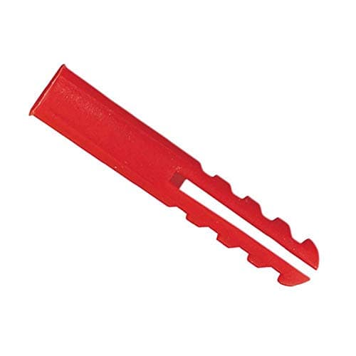 Image of Rawlplug 67134 Plastic Plugs - Red (100 pieces)
