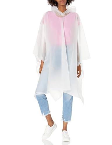 Image of totes Women's Unisex Rain Poncho Belt, Clear, One Size